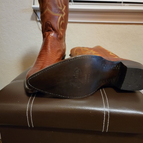 SOLD!!! Justin size 8.5D exotic skin lizard - Picture 2 of 5